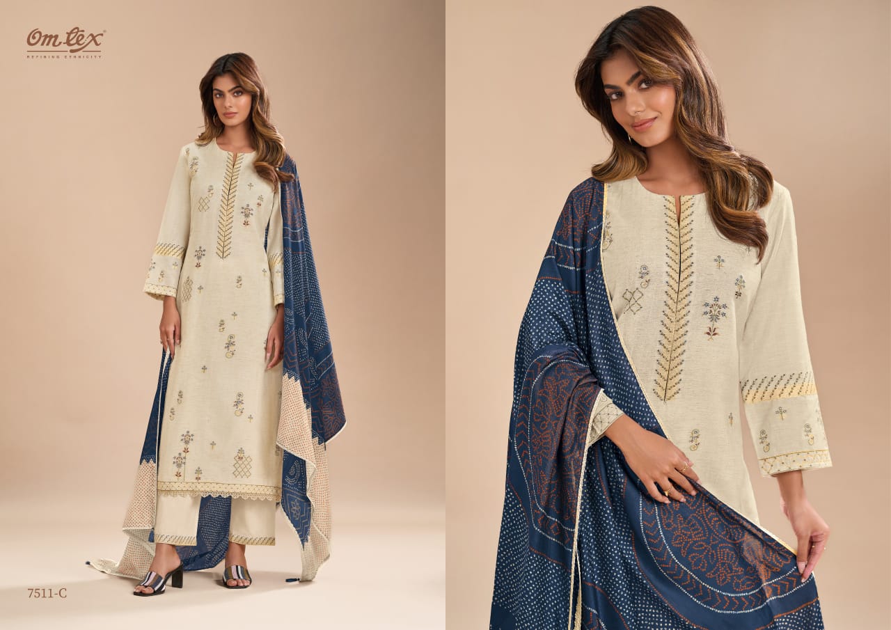 Ujala By Omtex Cotton Silk Jacquard Salwar Kameez Wholesale